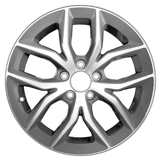 CCI® - 5 V-Spoke Machined Medium Silver Sparkle 17x7 Alloy Factory Wheel - Remanufactured