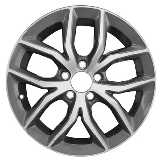 CCI® - 5 V-Spoke Machined Dark Charcoal Metallic 17x7 Alloy Factory Wheel - Remanufactured