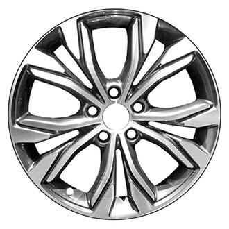 CCI® - Double 5-Spoke Machined and Dark Bluish Charcoal Metallic 18x7 Alloy Factory Wheel - Remanufactured