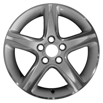 CCI® - 5-Spoke Bright Sparkle Silver Machined 17x7 Alloy Factory Wheel - Remanufactured