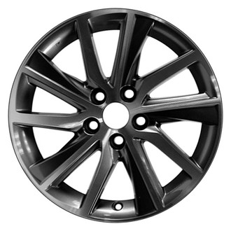 CCI® - 10 Turbine-Spoke Machined and Medium Charcoal Metallic 17x7 Alloy Factory Wheel - Remanufactured