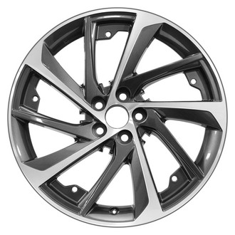CCI® - 10 Spiral-Spoke Machined and Medium Charcoal Metallic 20x8 Alloy Factory Wheel - Remanufactured