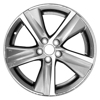 CCI® - 5 Turbine-Spoke Machined and Dark Charcoal Metallic 18x8 Alloy Factory Wheel - Remanufactured