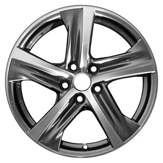 CCI® - 5 Turbine-Spoke Machined and Dark Charcoal 18x8.5 Alloy Factory Wheel - Remanufactured