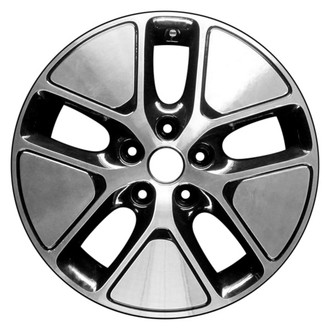 CCI® - 5-Slot Machined and Black 17x6.5 Alloy Factory Wheel - Remanufactured