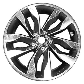 CCI® - 5 Double Spiral-Spoke Charcoal with Machined Face 18x7.5 Alloy Factory Wheel - Remanufactured