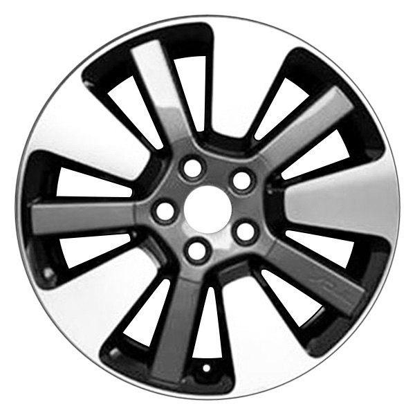 CCI® - 18 x 7.5 10 Alternating-Spoke Black with Machined Face Alloy Factory Wheel (Remanufactured)