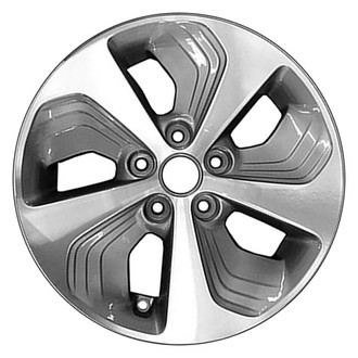 CCI® - 5 Spiral-Spoke Charcoal Metallic with Machined Face 16x6.5 Alloy Factory Wheel - Remanufactured