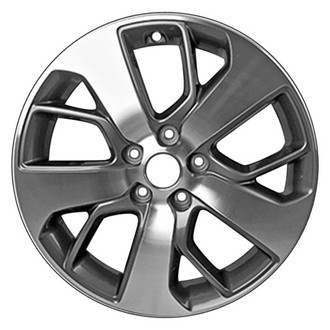 CCI® - 10 Spiral-Spoke Charcoal with Machined Accents 18x7.5 Alloy Factory Wheel - Remanufactured