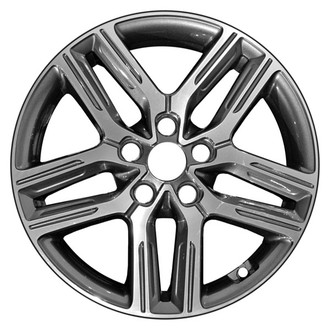 CCI® - Double 5-Spoke Dark Charcoal Metallic with Machined Accents 17x7 Alloy Factory Wheel - Remanufactured
