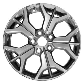 CCI® - 5 Split-Spoke Medium Charcoal with Machined Face 17x7 Alloy Factory Wheel - Remanufactured