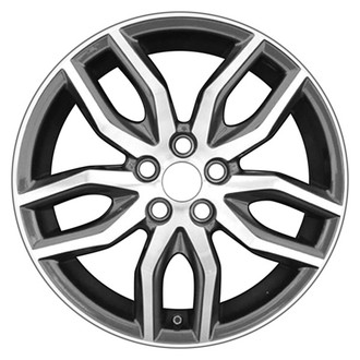 CCI® - Double 5-Spoke Dark Charcoal Metallic with Machined Face 18x7.5 Alloy Factory Wheel - Remanufactured