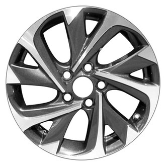 CCI® - 10 Spiral-Spoke Gloss Black with Machined Accents 17x7 Alloy Factory Wheel - Remanufactured
