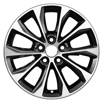 CCI® - 10 Turbine-Spoke Charcoal with Machined Accents 17x7 Alloy Factory Wheel - Remanufactured