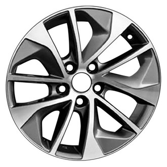 CCI® - 10 Spiral-Spoke Medium Silver with Machined Face 17x7 Alloy Factory Wheel - Remanufactured