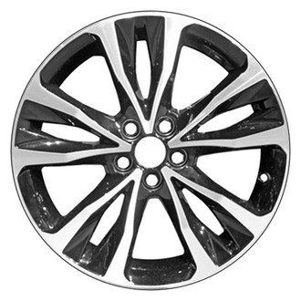 CCI® - Double 5-Spoke Black with Machined Face 17x7 Alloy Factory Wheel - Remanufactured