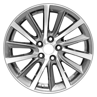 CCI® - 14 Turbine-Spoke Medium Charcoal with Machined Face 18x7.5 Alloy Factory Wheel - Remanufactured