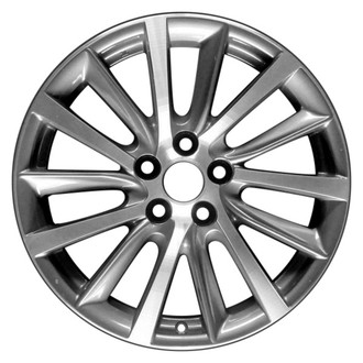 CCI® - 14 Turbine-Spoke Medium Charcoal with Machined Face 18x7.5 Alloy Factory Wheel - Replica