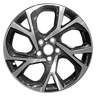 CCI® - 10 Spiral-Spoke Black with Machined Face 18x7 Alloy Factory Wheel - Remanufactured