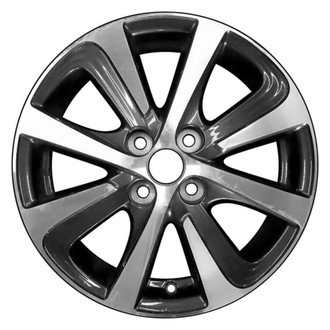 CCI® - 8 Turbine-Spoke Charcoal with Machined Face 15x5 Alloy Factory Wheel - Remanufactured