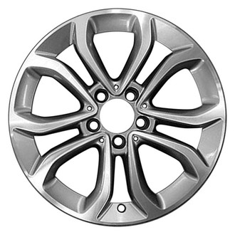 CCI® - Double 5-Spoke Charcoal with Machined Face 17x7 Alloy Factory Wheel - Remanufactured