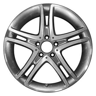 CCI® - Double 5-Spoke Charcoal with Machined Face 18x8 Alloy Factory Wheel - Remanufactured