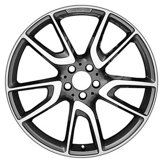 CCI® - 10-Spoke Machined and Gloss Black 21x8.5 Alloy Factory Wheel - Remanufactured