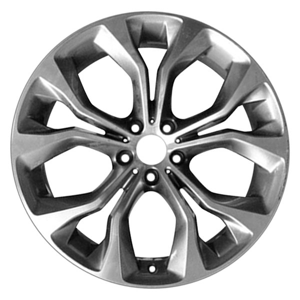 CCI® - 20 x 11 5 V-Spoke Medium Charcoal with Machined Face Alloy Factory Wheel (Factory Take Off)