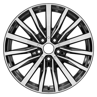CCI® - 15-Spoke Machined and Dark Charcoal 18x8 Alloy Factory Wheel - Remanufactured