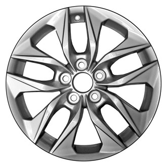CCI® - 10-Spoke Machined and Medium Charcoal Metallic 17x7 Alloy Factory Wheel - Remanufactured