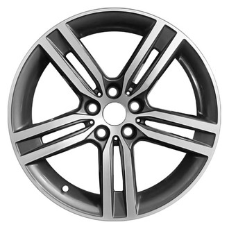 CCI® - Double 5-Spoke Dark Charcoal Metallic with Machined Face 18x8 Alloy Factory Wheel - Remanufactured