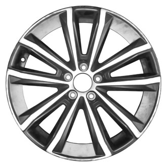 CCI® - 10 I-Spoke Dark Metallic Charcoal Matte Clear with Machined Face 18x8 Alloy Factory Wheel - Remanufactured