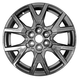 CCI® - 6 V-Spoke Machined and Medium Charcoal Metallic 18x7.5 Alloy Factory Wheel - Remanufactured