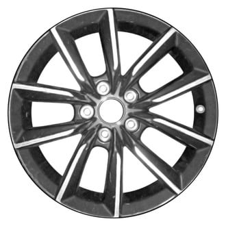CCI® - 10-Spoke Machined and Medium Charcoal Metallic 17x7.5 Alloy Factory Wheel - Remanufactured