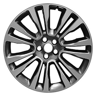 CCI® - 7 V-Spoke Smoked Silver with Machined Accents 19x8 Alloy Factory Wheel - Remanufactured