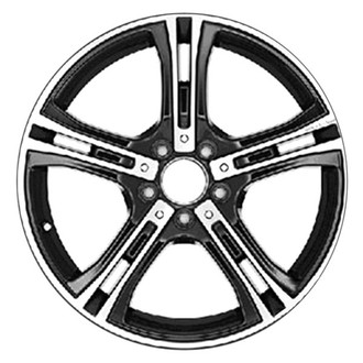 CCI® - Double 5-Spoke Machined and Black 18x8 Alloy Factory Wheel - Remanufactured