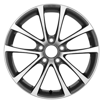 CCI® - 5 V-Spoke Medium Charcoal Metallic with Machined Accents 17x7.5 Alloy Factory Wheel - Remanufactured