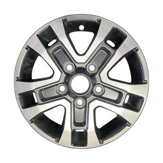 CCI® - 5 Split-Spoke Machined Black Satin 16x6 Alloy Factory Wheel - Remanufactured
