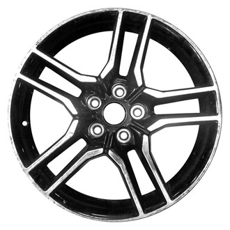 CCI® - Double 5-Spoke Machined and Gloss Black 18x8 Alloy Factory Wheel - Replica