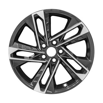 CCI® - 5 Split-Spoke Machined Black Matte 19x8 Alloy Factory Wheel - Replica