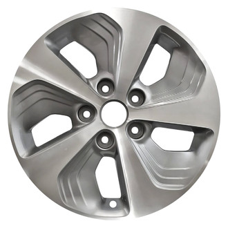 CCI® - 5-Slot Machined Medium Charcoal Metallic 16x6.5 Alloy Factory Wheel - Remanufactured