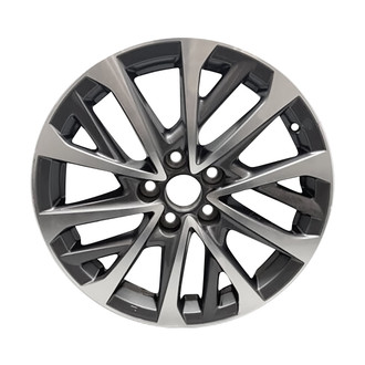 CCI® - 15 I-Spoke Machined Medium Charcoal Metallic 17x7.5 Alloy Factory Wheel - Replica