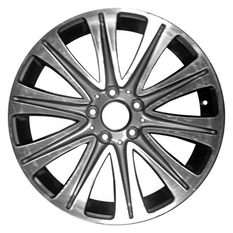 CCI® - 10-Spoke Machined and Medium Silver 18x7.5 Alloy Factory Wheel - Replica