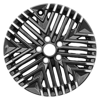 CCI® - 25-Slot Machined Gloss Black 17x6.5 Alloy Factory Wheel - Remanufactured