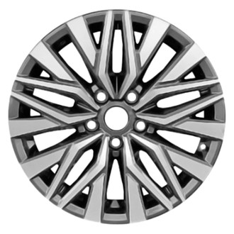 CCI® - 10 Split-Spoke Machined Charcoal 17x7.5 Alloy Factory Wheel - Replica