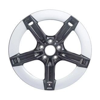 CCI® - 5-Spoke Two Tone All Painted Black And Light Silver Metallic 21x9.5 Alloy Factory Wheel - Remanufactured