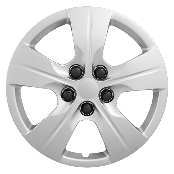 CCI® - 5-Spoke Silver Wheel Hub Caps