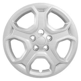 CCI® - 5-Spoke Silver Wheel Hub Caps