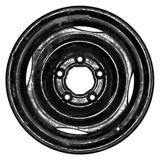 CCI® - 4-Slot Black 15x7 Steel Factory Wheel - Remanufactured