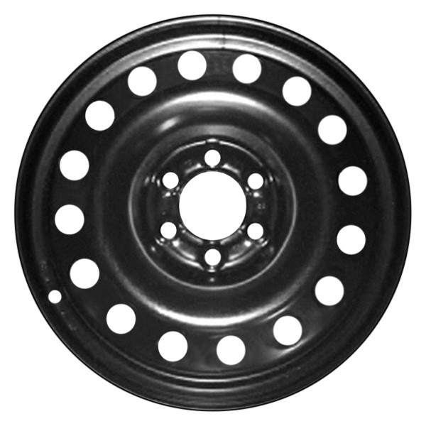 CCI® STLGO075U45 - 16-Hole Black 17x6.5 Steel Factory Wheel